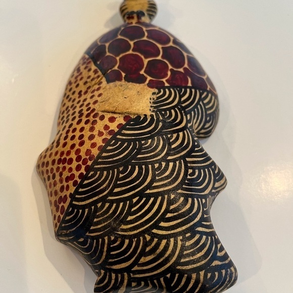 African Bowl with Zebra Drinking - Picture 9 of 10